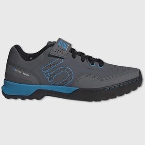 Five Ten Kestrel Lace-Up Cycling Shoes - NEW Womens 7.5 Grey / Cyan - #46327-CL2